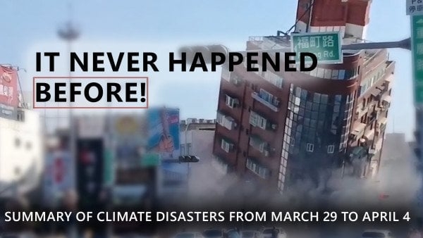 Climate Disasters on the Planet from March 29 to April 04, 2024: Summary