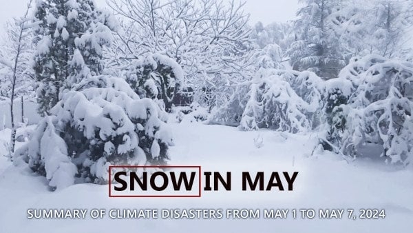 Climate Disasters on the Planet from May 1 to May 7, 2024: Summary