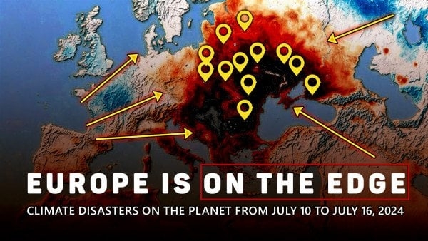 Summary of Climate Disasters on the planet from July 10 to July 16, 2024