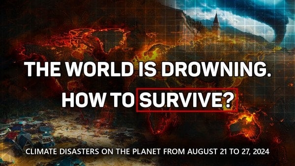 Summary of Climate Disasters on the Planet from August 21 to 27, 2024